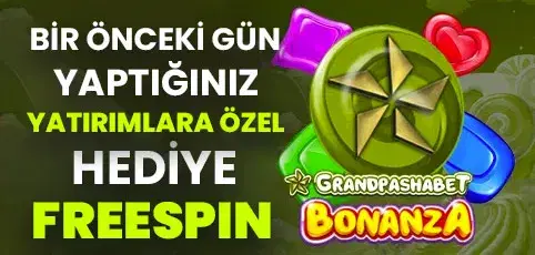 GRANDPASHABET'TE EKSTRA FREESPIN HEDİYE!